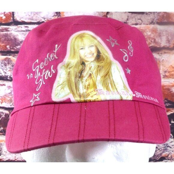 VTG Hannah Montana "Secret Star" Pink Baseball Cap W/ Elastic Back - Picture 1 of 7
